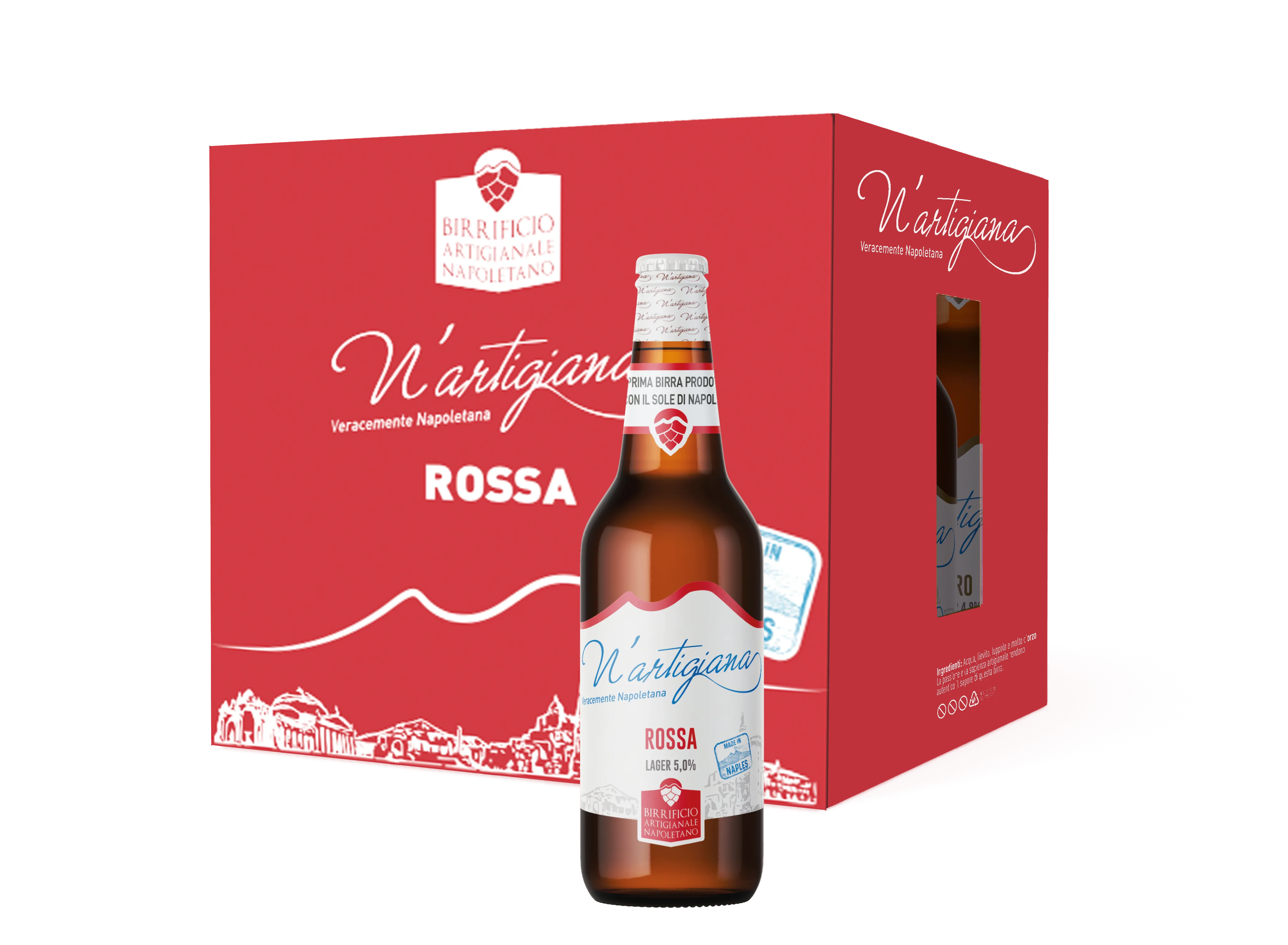 BIRRA N'ARTIGIANA ROSSA -33CL  LAGER SCURA - Image 2
