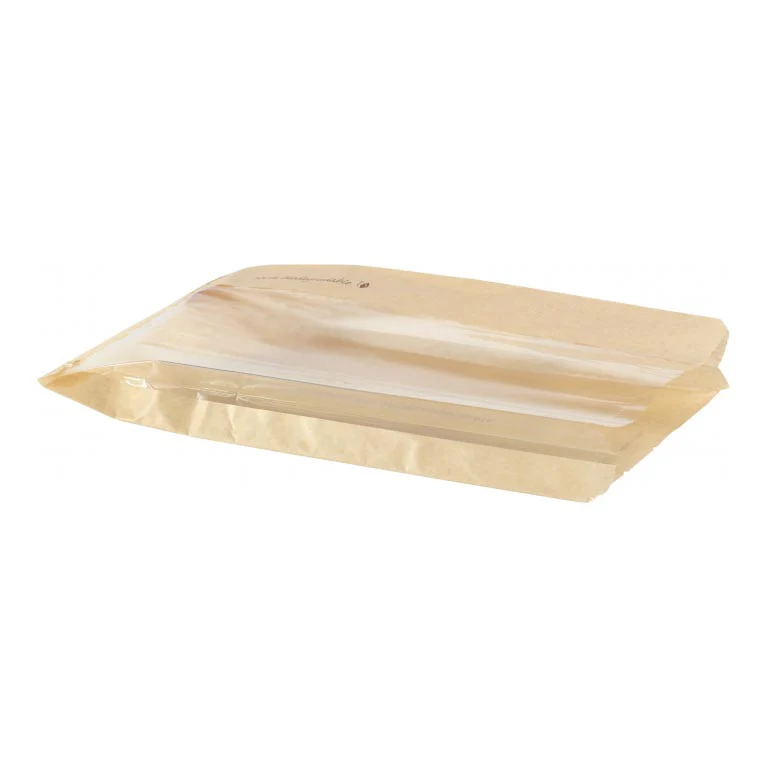 BUSTA PER SNACK MARRONECELLULOSA1000pzMS  COD 159913 280X150X55 DUNI MS