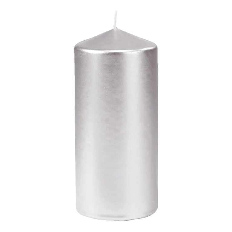 CANDELA PILLAR 15cm 52h SILVER  COD 152899 DUNI
