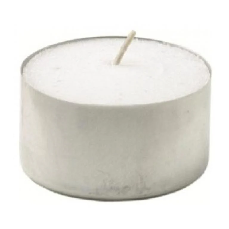 CANDELE T-LIGHT 100pz BIANCHE 4hr.39mm  COD.140396.7 duni