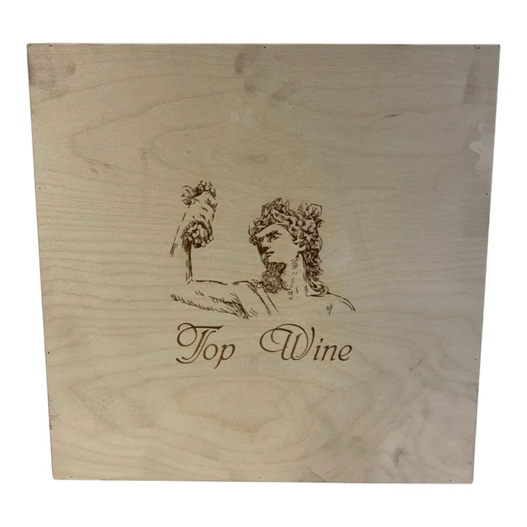 CASSETTA VUOTA LEGNO x4 BOTT. TOP WINE  CHIUSURA CLIPPER