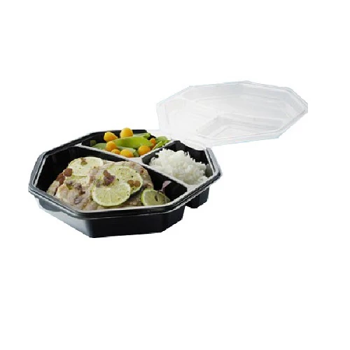 CONTENITORI PIATTICALDINERO+COP.TRASP.MS  COD 149872 230X230X60mm 160pz DUNI - Image 2
