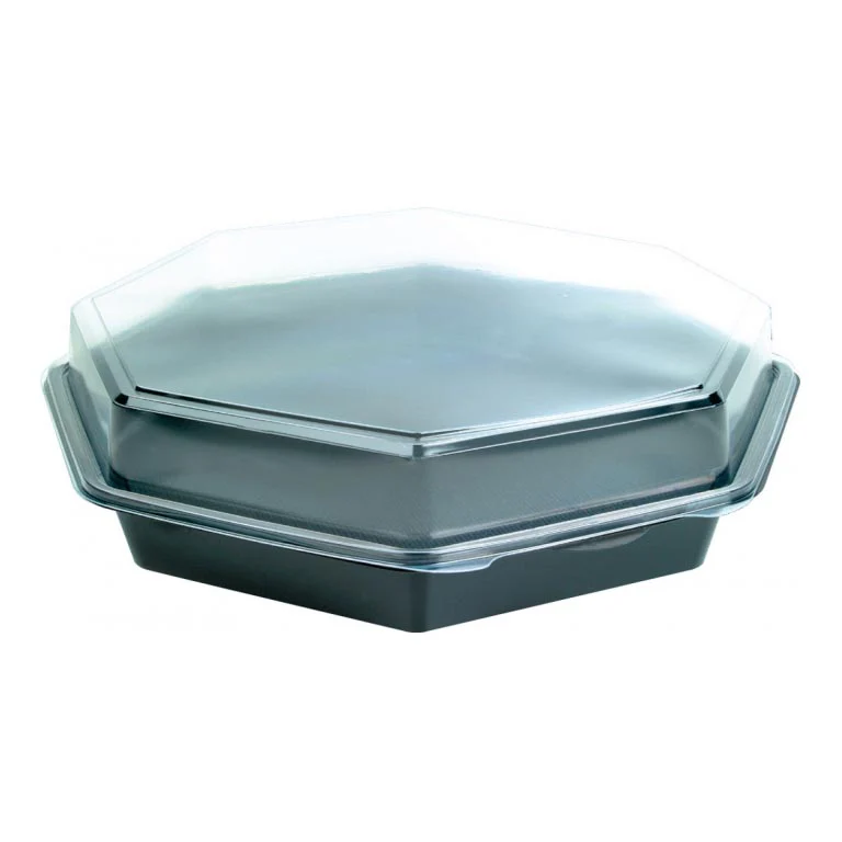 CONTENITORI PIATTIFREDDINERO+COP.TRASPMS  COD 149873 305X305X60 1800ML DUNI 75pz