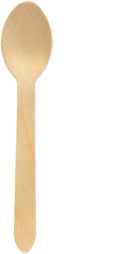CUCCHIAIO LEGNO 160mm 100pz MS  COD.187669 DUNI