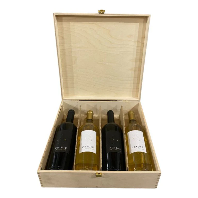 Pridie – Cassetta di Legno 4 Bottiglie