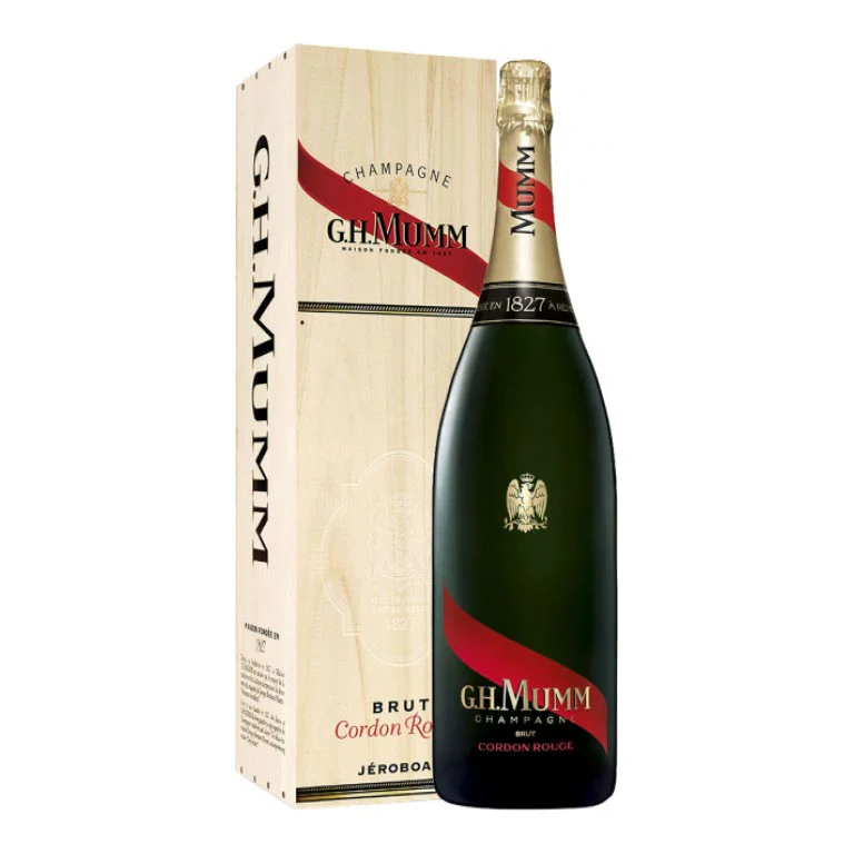 G.H. MUMM CHAMPAGNE CORDON ROUGE-3LT  JEROBOAM  CASSA LEGNO