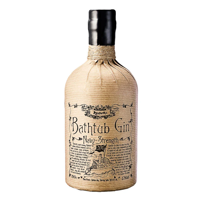 GIN ABLEFORTH'S BATHTUB NAVY STRENGTH 70CL