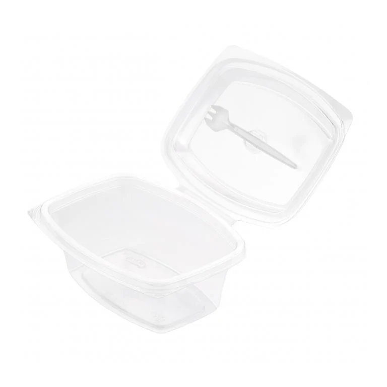 INSALATIERA CON FORCHETTA TRASP. 200pzMS 161177 190X140X70 750ML