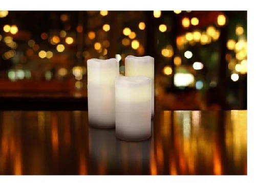 KIT DI 4 LED CON ADATTATORE+CARC.+TELEC  COD 174428 DUNI BIANCO PILLAR IN CERA - Image 4