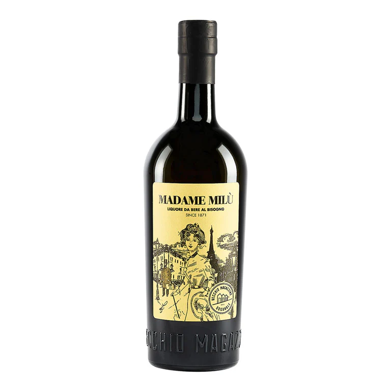LIQUORE DI ERBE MADAME MILU' 70CL VECCHIO MAGAZIONO DOGANALE - Image 2