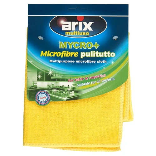 PANNO MICROFIBRA 38x38 MULTIUSO 5pz  ARIX GIALLO