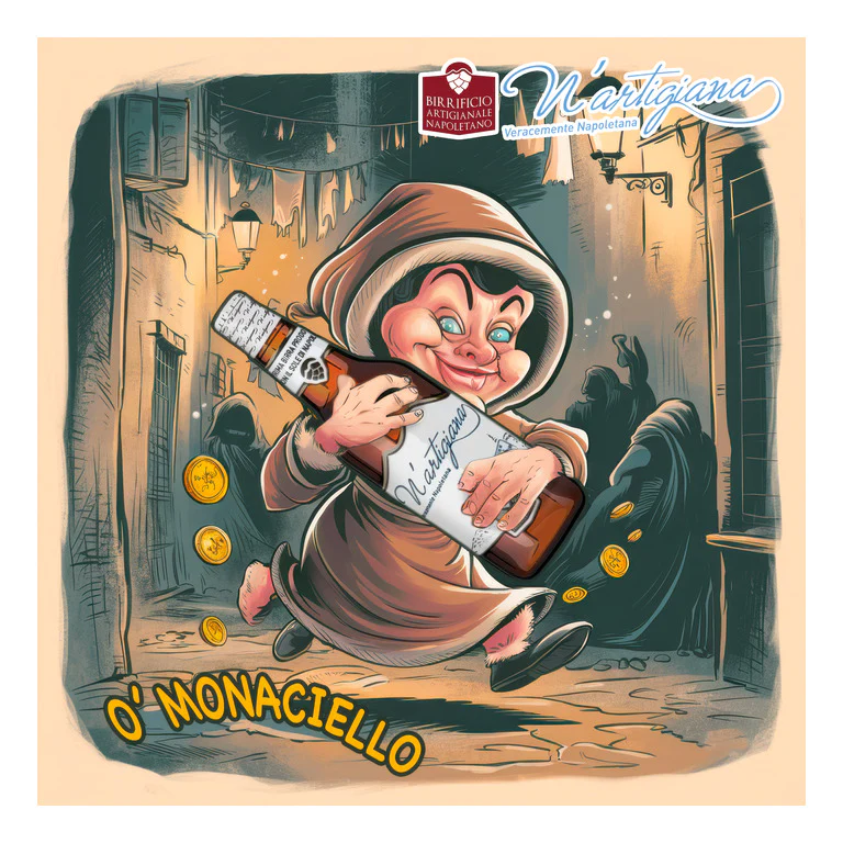 QUADRO FOREX MONACIELLO FUMETTO 50x50Cm.