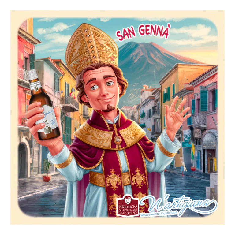 QUADRO FOREX SAN GENNARO FUMETTO 50x50Cm