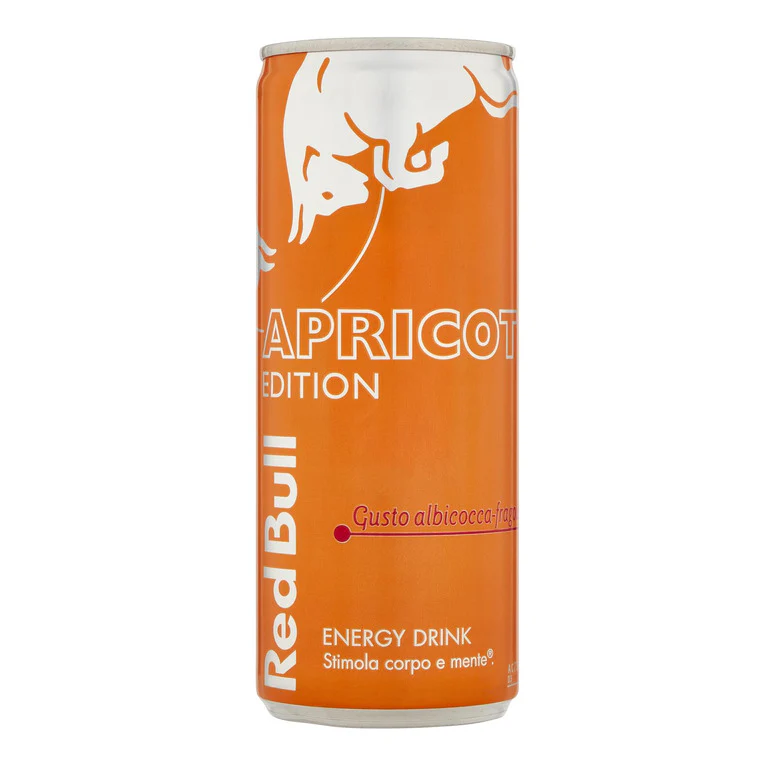 RED BULL ALBICOCCA E FRAGOLA 25 CL LATTINA APRICOT EDITION