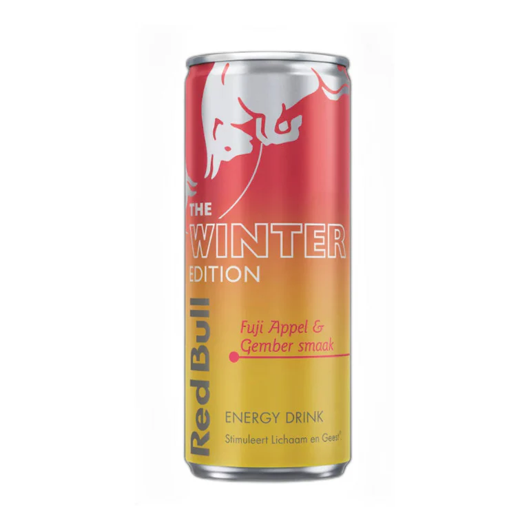 RED BULL WINTER EDITION SUGARFREE GUSTO MELA FUJI E ZENZERO - 25CL