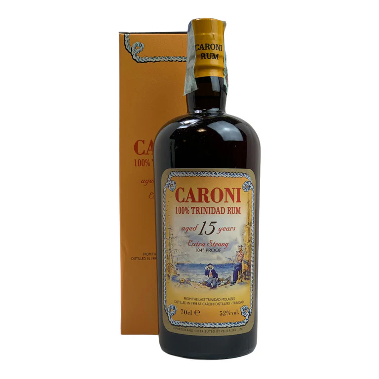 RUM CARONI 15 YEARS-70CL-ASTUCCIO  100%TRINIDAD RUM-EXTRA STRONG 100°PROOF