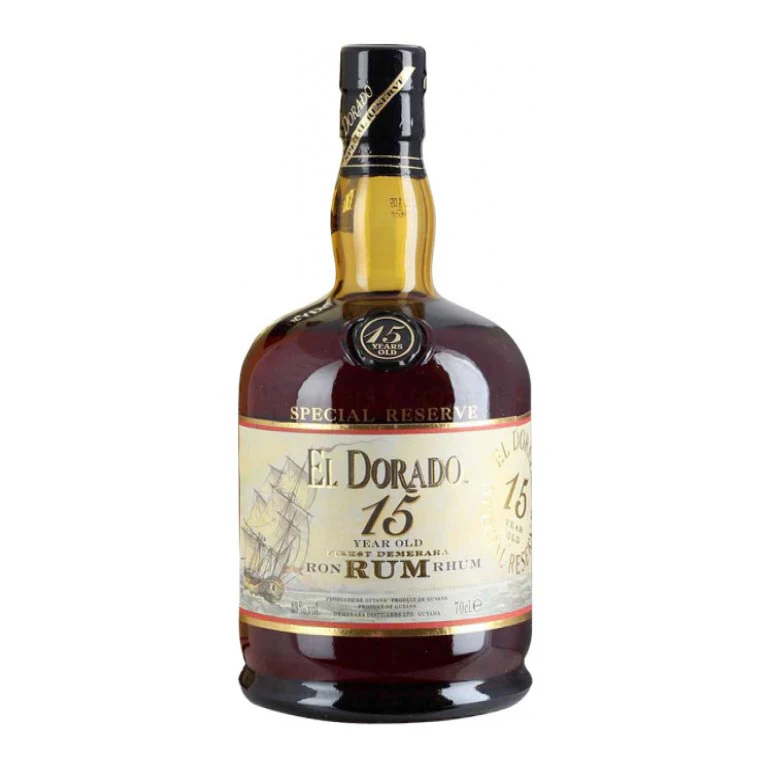 RUM EL DORADO 15 YEAR OLD -70CL  FINEST DEMERARA ASTUCCIATO