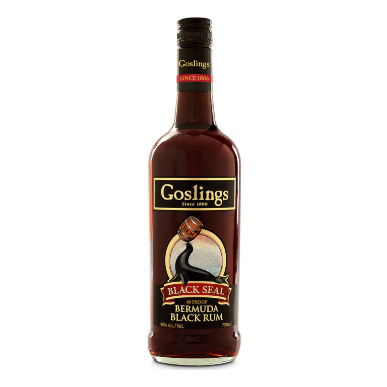 RUM GOSLING BLACK SEAL 80 PROOF BERMUDA BLACK RUM