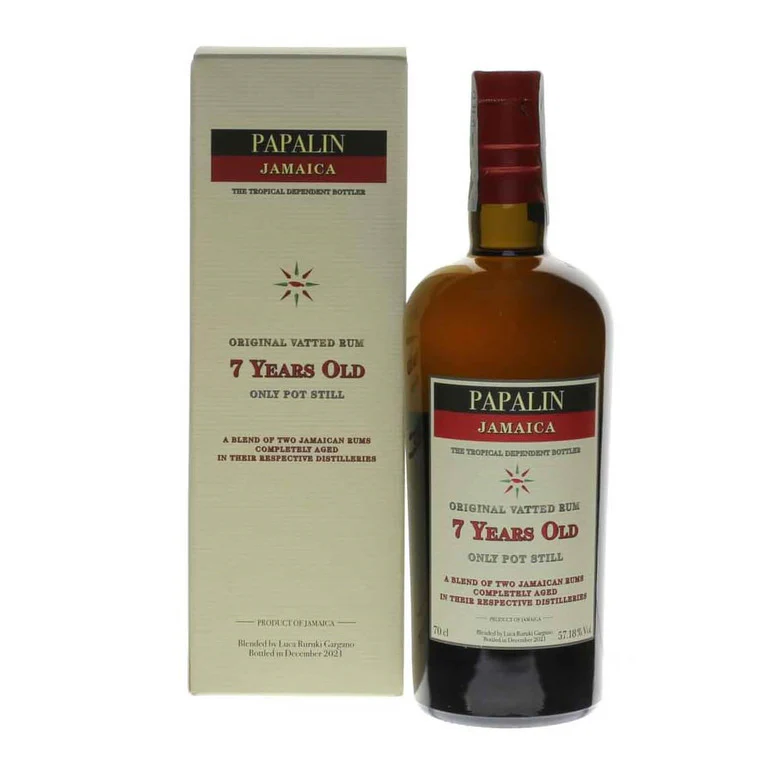 RUM JAMAICA PAPALIN 7YEARS OLD ROSSA  ASTUCCIATO