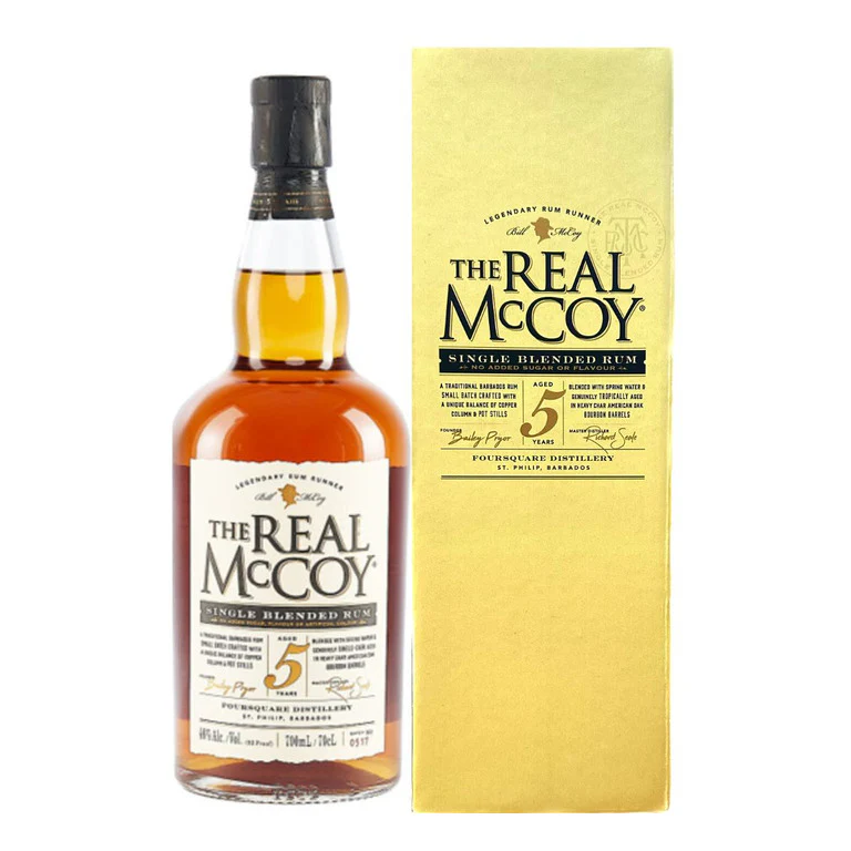 RUM THE REAL McCOY 5 YEARS BARBADOS-70CL  SINGLE BLENDED RUM-ASTUCCIATO