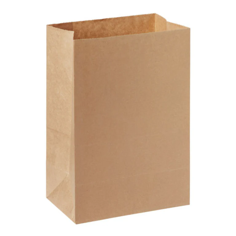 SACCHETTO ASPORTO SENZA MANICI MARRONEMS  COD.194783 DUNI 500pz  180X110X265