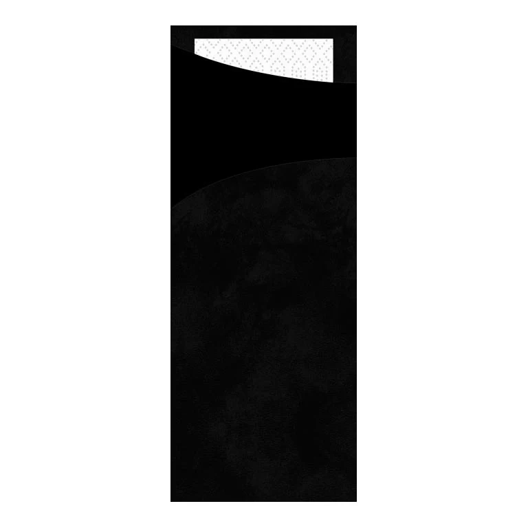 SACCHETTO CELLU NERO 8,5X19CM PZ.100 COD. NERO TOV. BIANCO 151853 DUNI