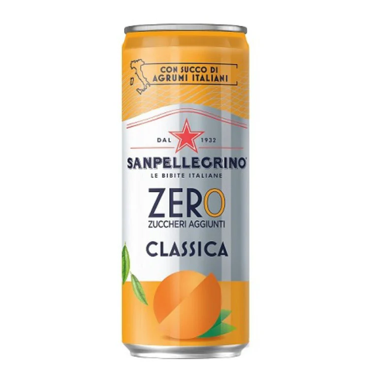 SANPELLEGRINO ARANCIATA ZERO 33 CL  LATTINA