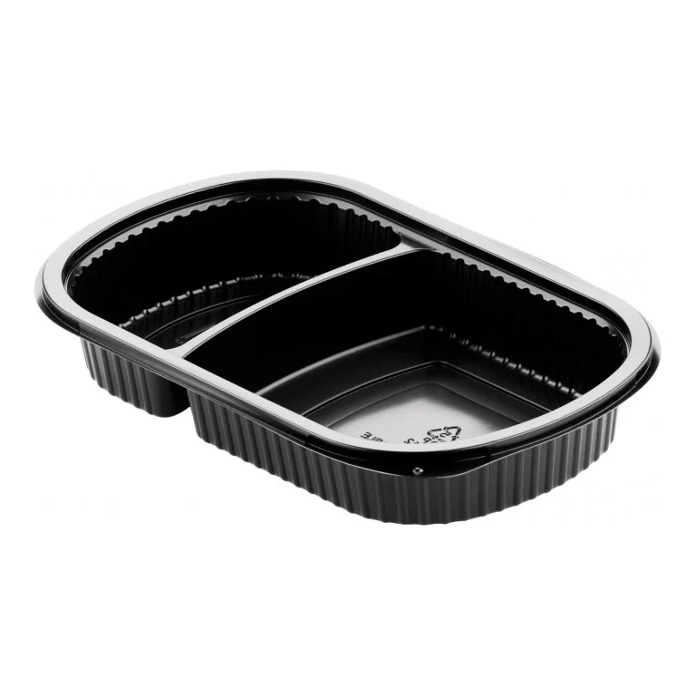 SCATOLA LUNCH 2SCOMP 500ml NERO 50pz MS  DUNI 161179