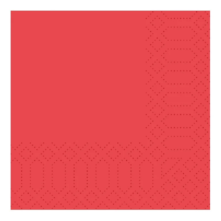 TOVAGLIOLI ROSSO 2 VELI 40x40 125pz  COD 178989 DUNI