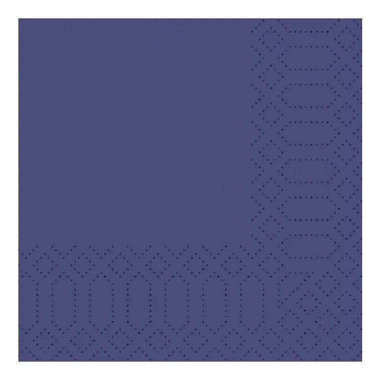 TOVAGLIOLINI 2VELO BLU SCURO 24x24 300P  COD. 168384 DUNI