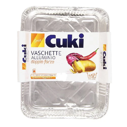VASCHETTA ALLUMINIO 3 PORZIONI x100pz  (COD 162) CUKI 94ML ALTA