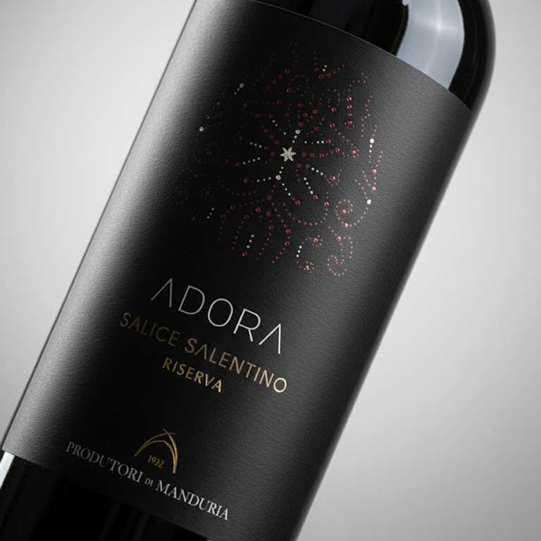 VINO ADORA PROD.DI MANDURIA RISERVA 2019 SALICE SALENTINO DOC-75CL - Image 2