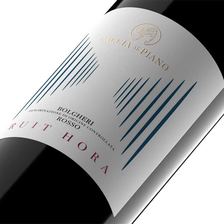 VINO CACCIA AL PIANO "RUIT HORA" 2021  BOLGHERI DOC-75CL - Image 2