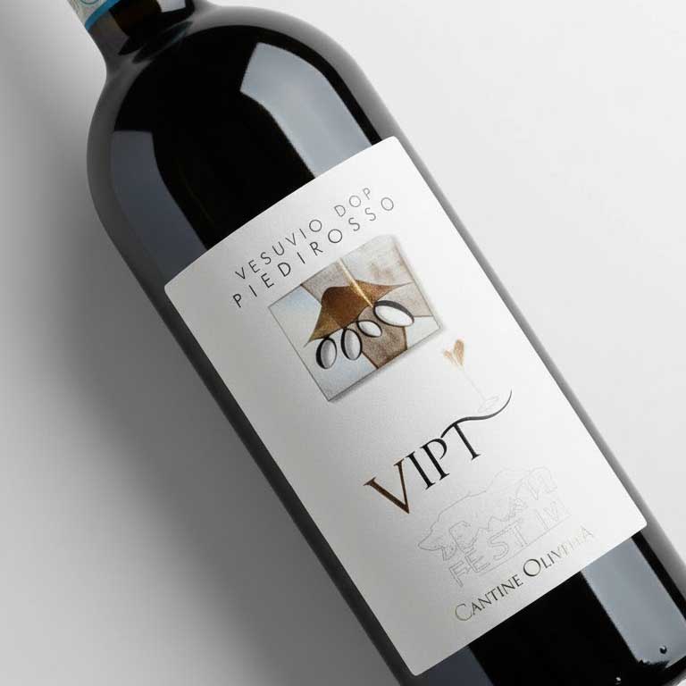 VINO CANTINE OLIVELLA VIPT 2024 VESUVIO PIEDIROSSO DOP ROSSO-75CL - Image 2