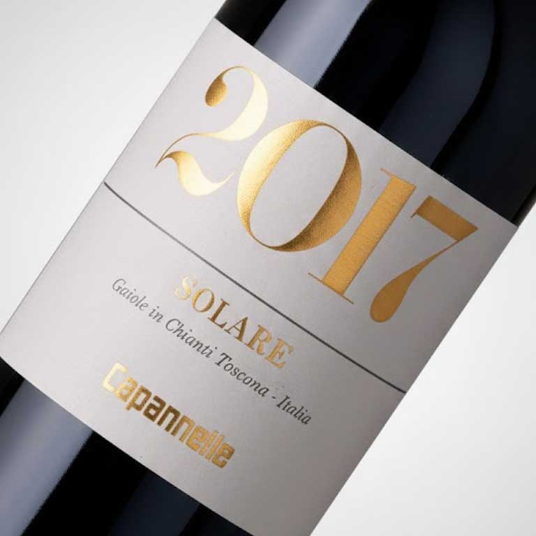 VINO CAPANNELLE SOLARE 2017  GAIOLE IN CHIANTI-TOSCANA IGP-75CL - Image 2