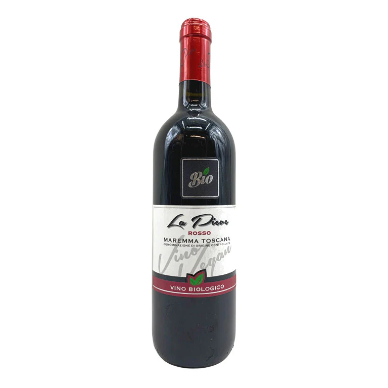 VINO LA PIEVE ROSSO 2015-75CL  MAREMMA TOSCANA DOC BIOLOGICO-VEGANO