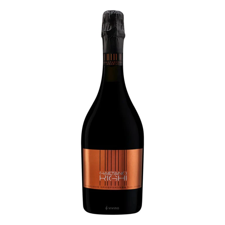 VINO LAMBRUSCO GRASPAROSSA AMABILE DOC CANTINE RIUNITE QUATROVILLE CASTELV.BT