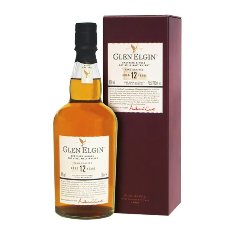 WHISKY GLEN ELGIN 12 YEARS OLD-70CL  SINGLE MALT - ASTUCCIO