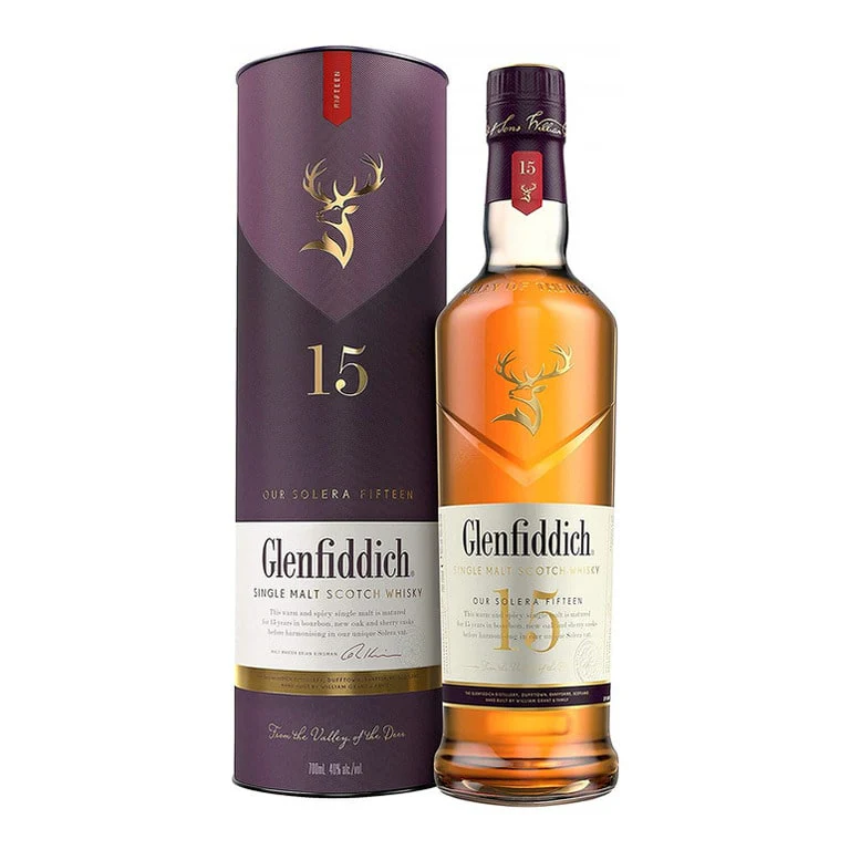 WHISKY GLENFIDDICH 15 YEARS OLD -70CL SINGLE MALT SCOTCH-ASTUCCIATO