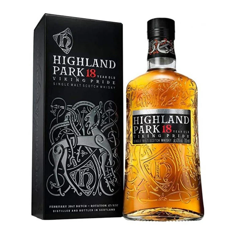 WHISKY HIGHLAND PARK 18 YEAR OLD-70CL SINGLE MALT SCOTCH VIKING PRIDE-ASTUCC