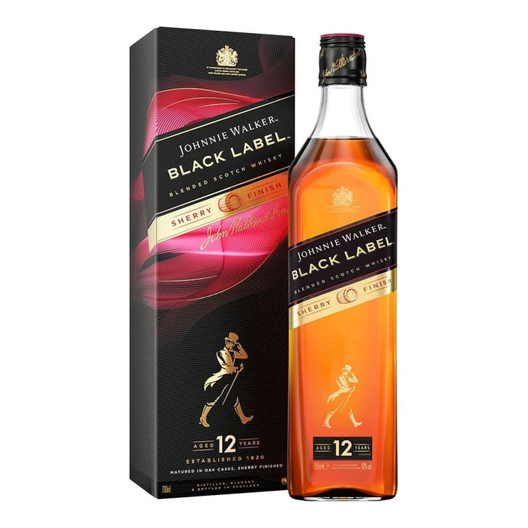 WHISKY JOHNNIE WALKER BLACK LABEL -70CL AGED 12 YEARS-ASTUCCIATO SHERRY FINISH