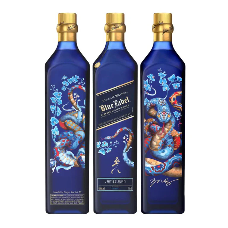 WHISKY JOHNNIE WALKER BLUE LABEL -70CL JA. JEAN YEAR OF THE SNAKE LIM. EDITION - Image 2