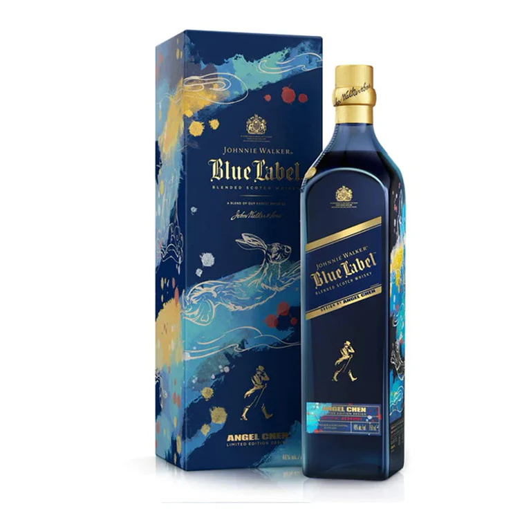WHISKY JOHNNIE WALKER BLUE LABEL RABIT ANGEL CHEN LIMITED EDITION DESIGN - 70CL