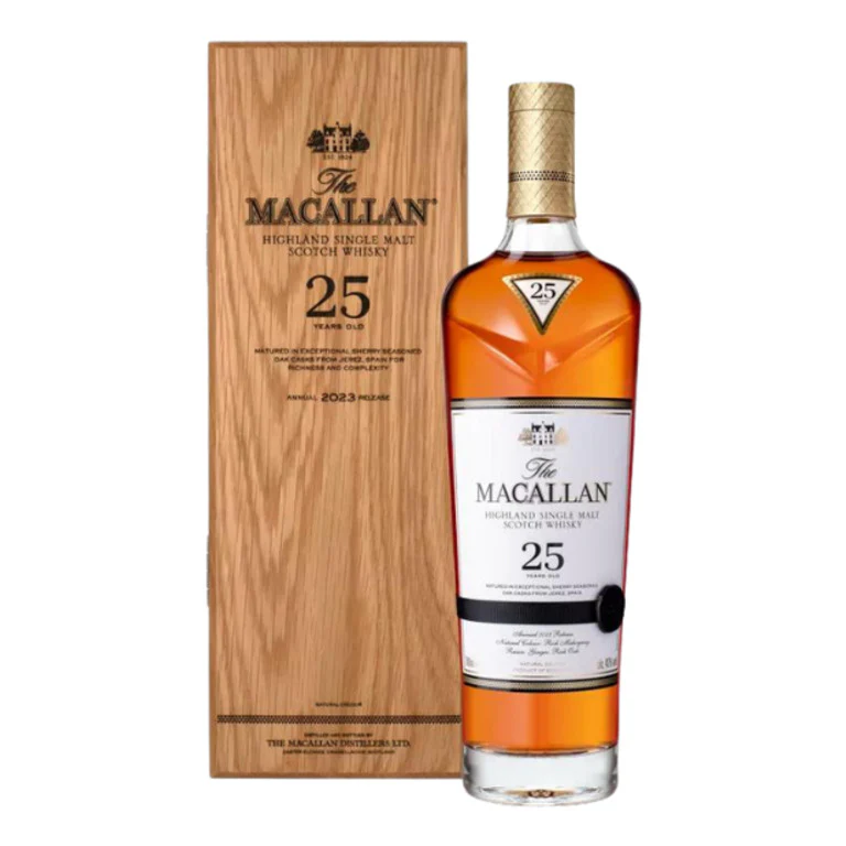WHISKY MACALLAN 25 YEARS CHERRY WOOD