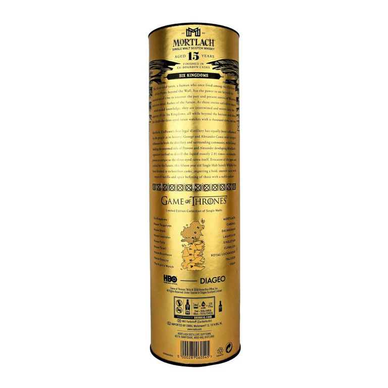 WHISKY MORTLACH"SIX KINGDOMS"15YEAR 70CL LIMITED EDITION- GAME OF THRONES ASTUCCI - Image 3