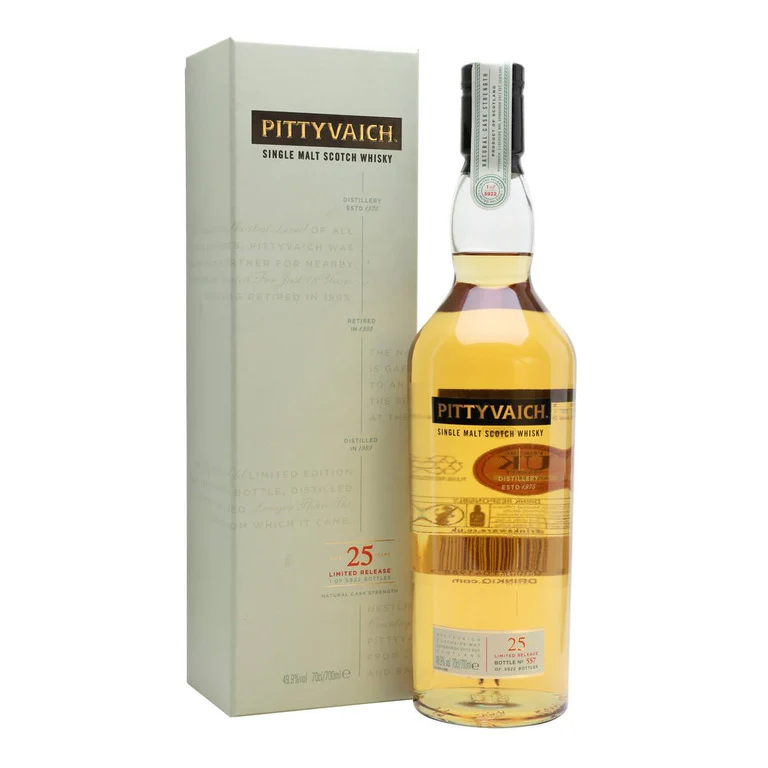 WHISKY PITTYVAICH1989 25YEARS OLD  70CL- SINGLE MALT - ASTUCCIO