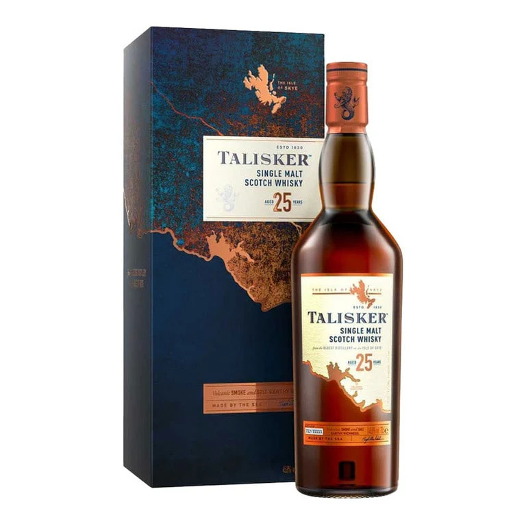 WHISKY TALISKER SINGLE MALT SCOTCH  WHISKY AGED 25 YEARS - 70CL